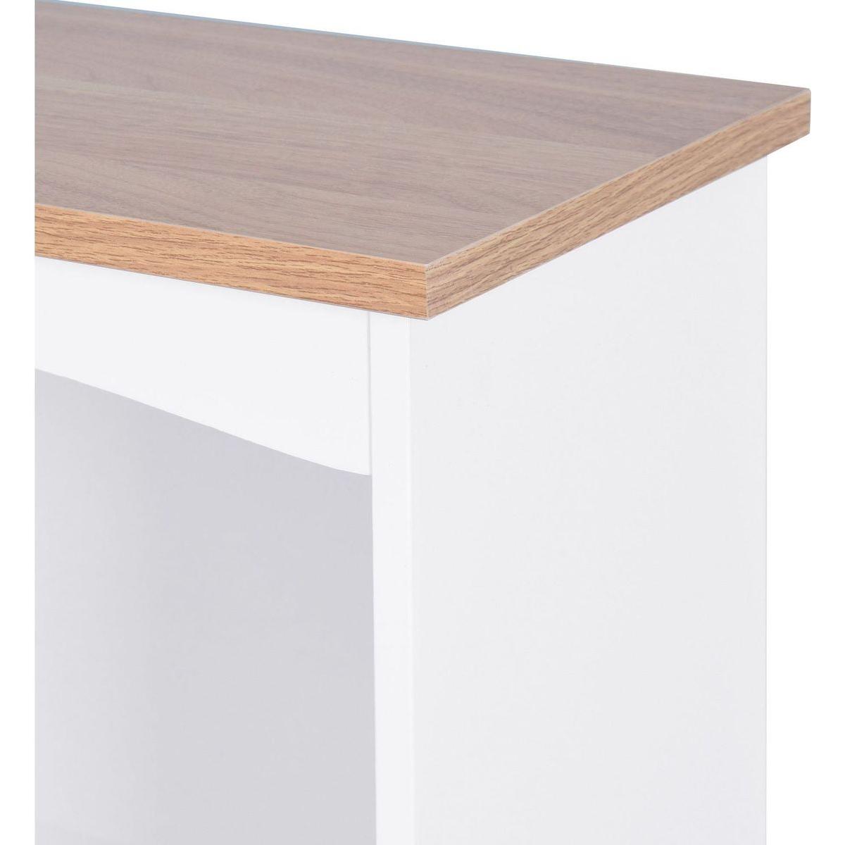 Wooden Kitchen Cabinet White Pantry Storage Microwave Cabinet with Storage Drawer