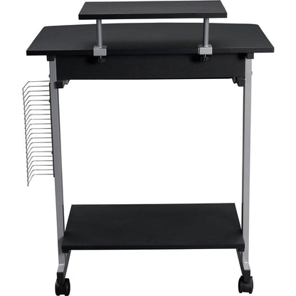 Compact Computer Cart With Storage, Graphite