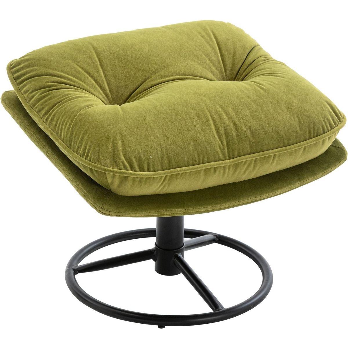 Accent chair TV Chair Living room Chair with Ottoman-FRUIT GREEN