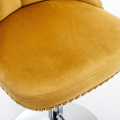 Swivel Velvet Barstools Adjustable Seat Height from 25-33 Inch - Streamdale Furniture