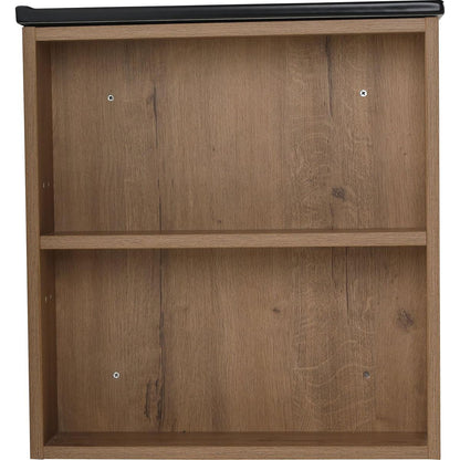 30 Inch Bathroom Vanity With Black Ceramic Basin and Adjust Open Shelf (KD-PACKING)
