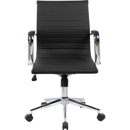 Modern Medium Back Executive Office Chair, Black