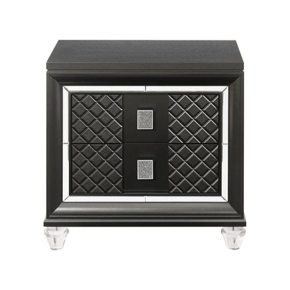 Sawyer Nightstand, Metallic Gray