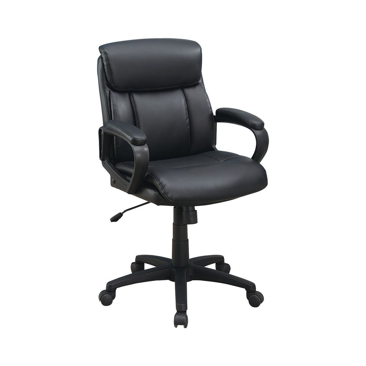 Standard Back Upholstered Office Chair, Black