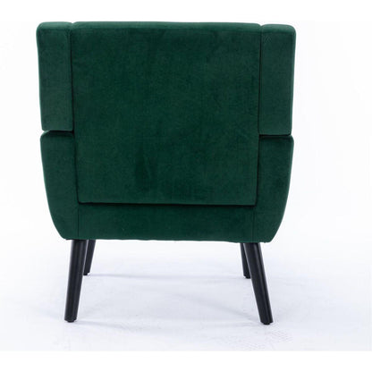 Modern Soft Velvet Material Ergonomics Accent Chair Living Room Chair Bedroom Chair Home Chair With Black Legs For Indoor Home - Streamdale Furniture