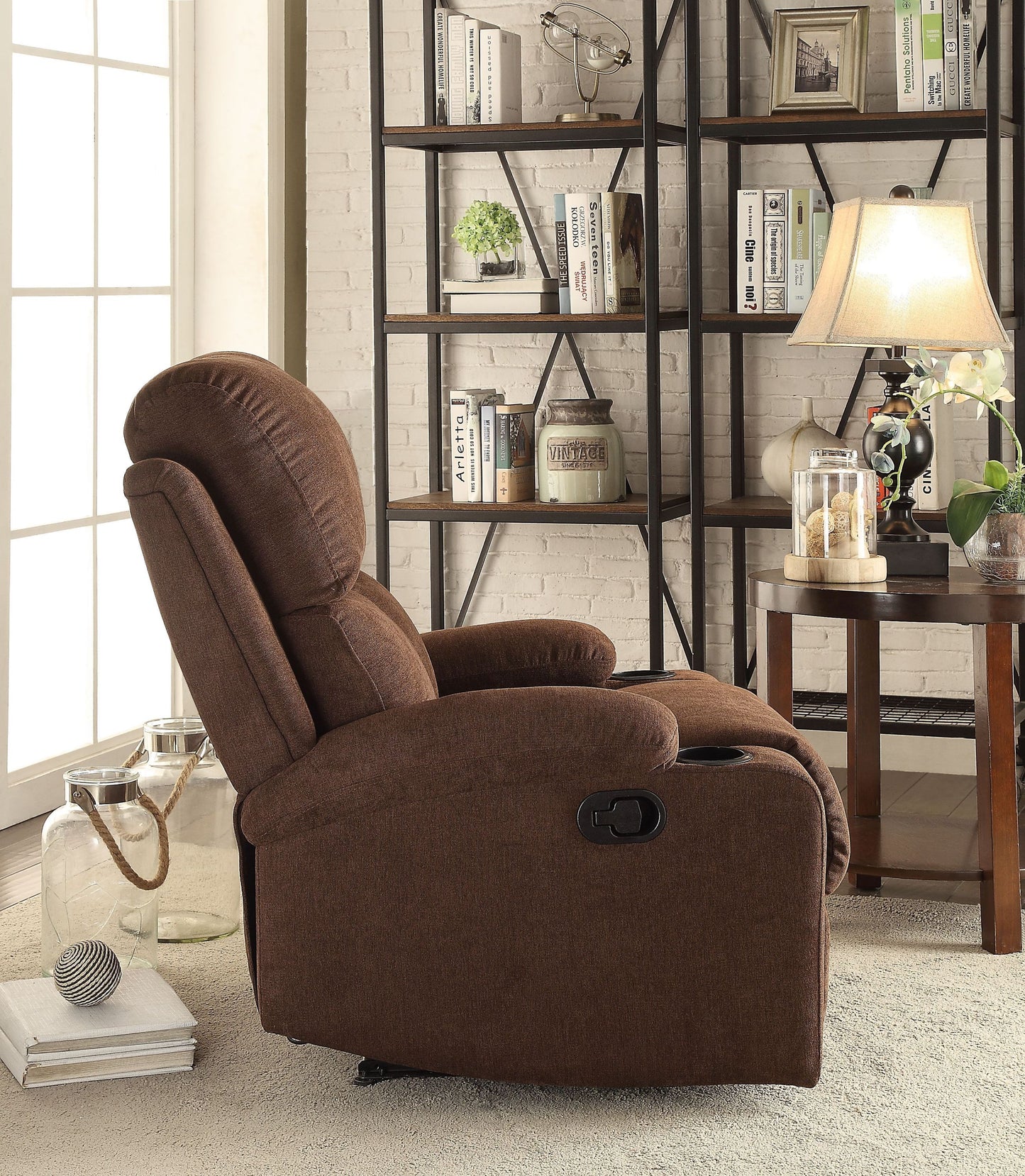 Rosia Recliner (Motion) in Chocolate Velvet