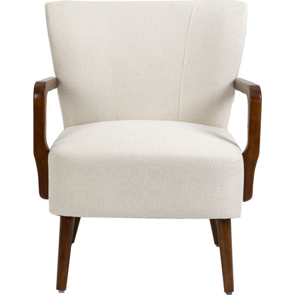 Wood Frame Armchair, Modern Accent Chair Lounge Chair for Living Room