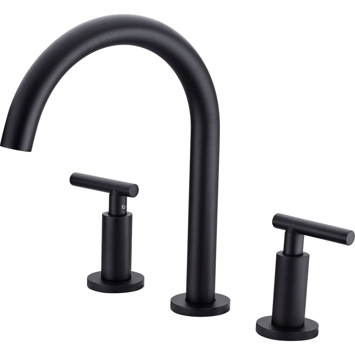 Two Handle High Arc Widespread Bathroom Sink Faucet 3 Hole