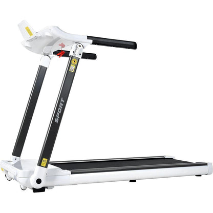 Portable Compact Treadmill;Electric Motorized 3.5HP;14KM/H;Medium Running Machine Motorised Gym 330lbs;Foldable for Home Gym Fitness Workout Jogging Walking;Bluetooth Speaker APP FITIME