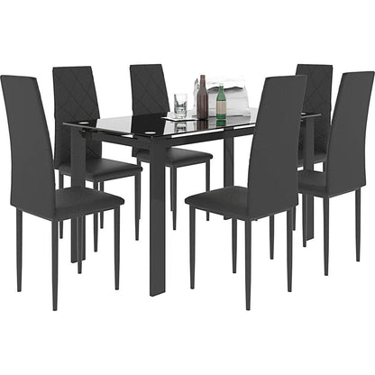 7-piece dining table set, dining table and chair