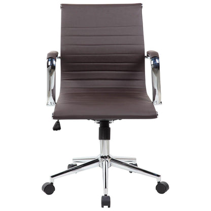 Modern Medium Back Executive Office Chair, Chocolate