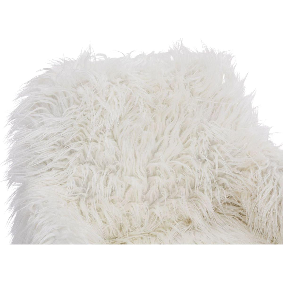 Modern Faux fur home office chair, fluffy chair for girls, makeup vanity Chair