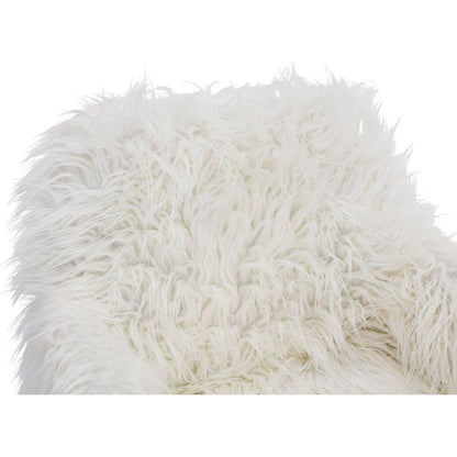 Modern Faux fur home office chair, fluffy chair for girls, makeup vanity Chair