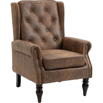 Wood Frame Armchair, Modern Accent Chair Lounge Chair for Living Room