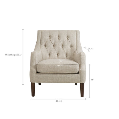 Qwen Button Tufted Accent Chair