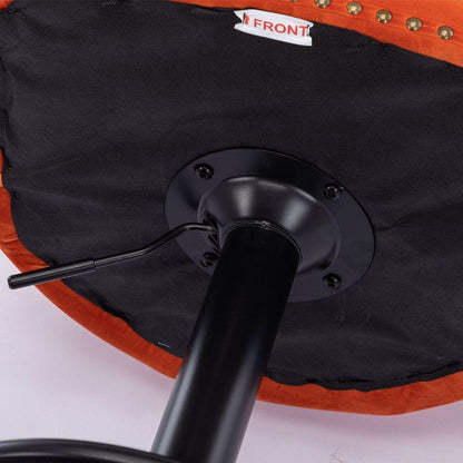 Swivel Velvet Barstools Adjusatble Seat Height from 25-33 Inch, Modern Upholstered Bar Stools with Backs Comfortable Tufted for Home Pub and Kitchen Islandrange, Set of 2)