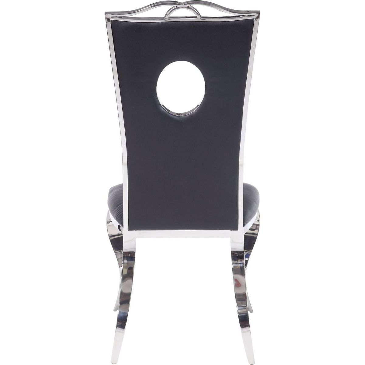 Cyrene Side Chair (Set-2) in PU & Stainless Steel