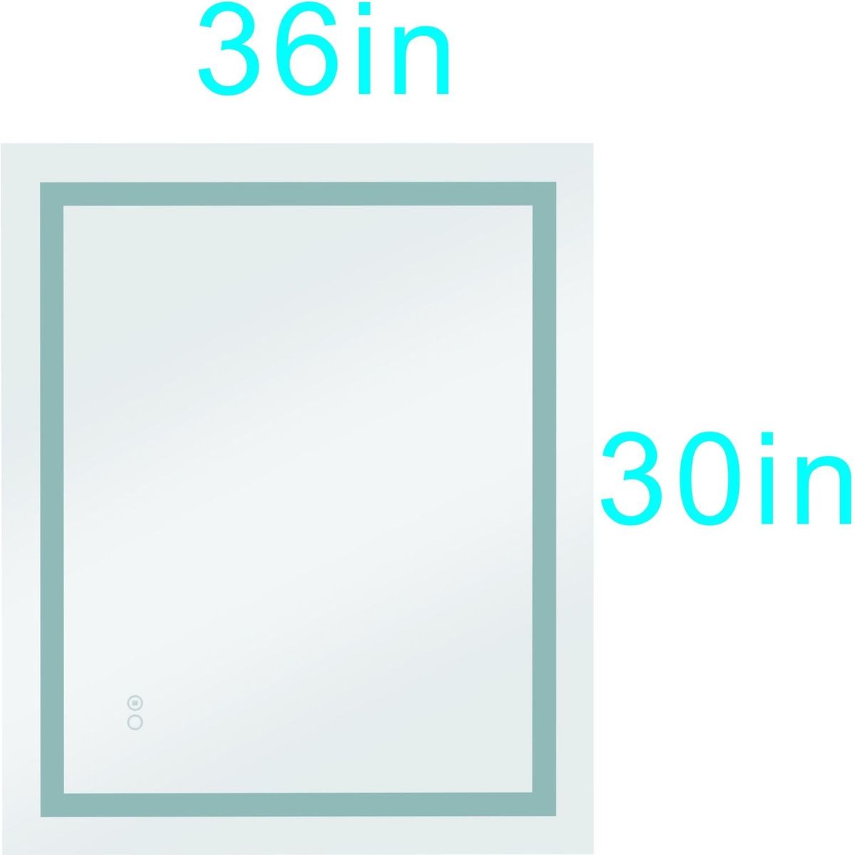 Led Mirror for Bathroom with Lights, Dimmable, Anti-Fog, Lighted Bathroom Mirror with Smart Touch Button, Memory Function (Horizontal/Vertical)