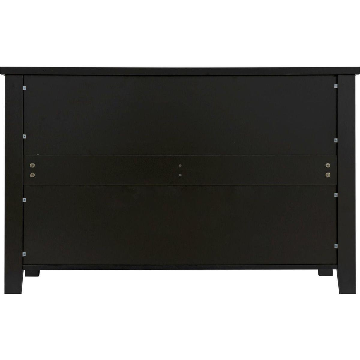 DRAWER DRESSER CABINETAR CABINET, storge cabinet, lockers, retro shell-shaped handle, can be placed in the living room, bedroom, dining room, black