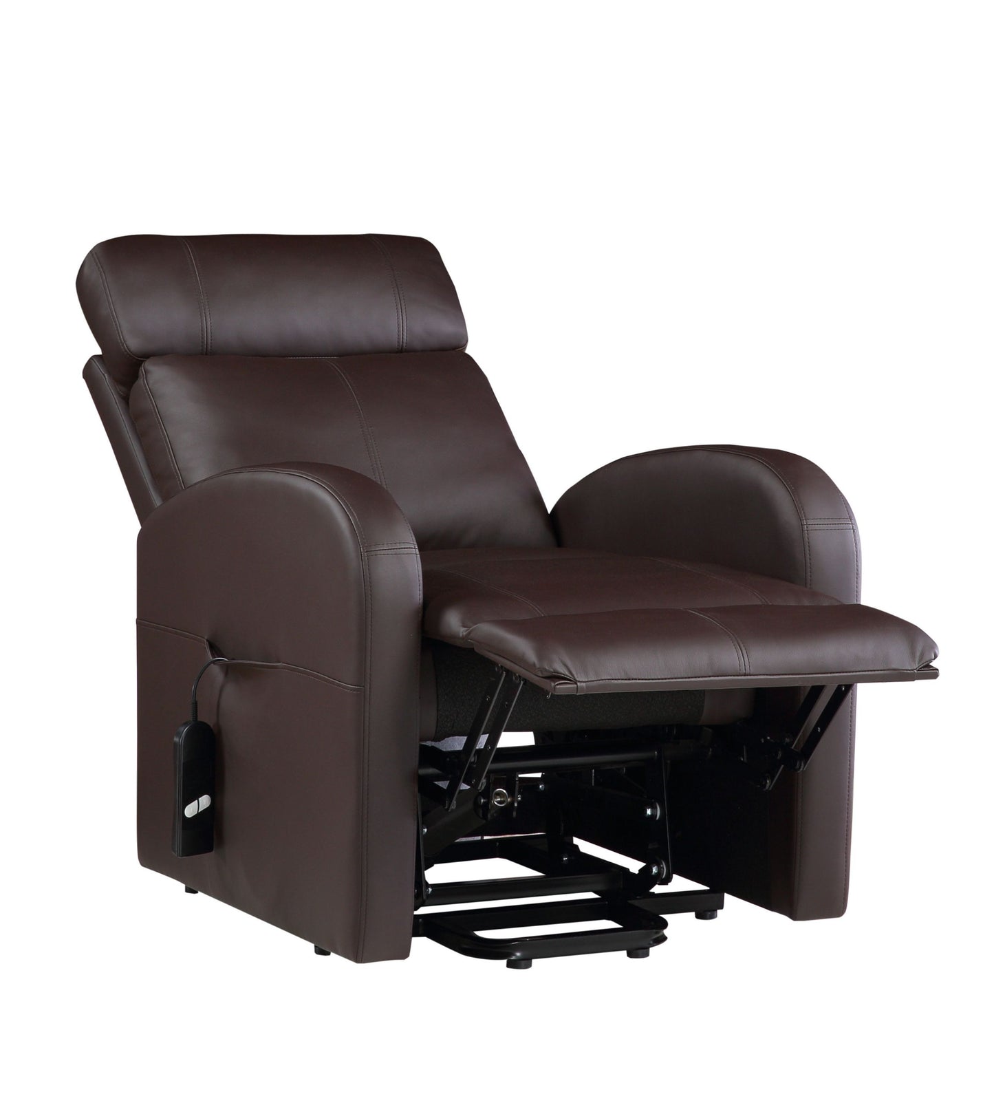 Ricardo Recliner w/Power Lift, Brown PU