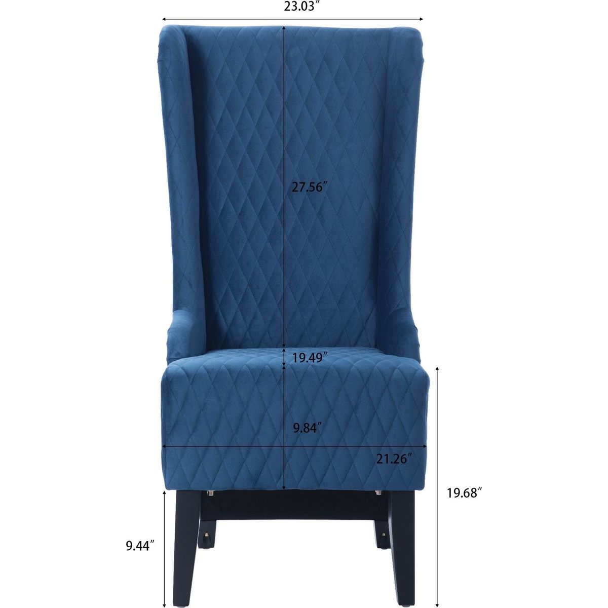 23.03" Wide Wing Back Chair, Side Chair for Living Room