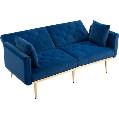 Velvet Sofa, Accent sofa .loveseat sofa with metal feet