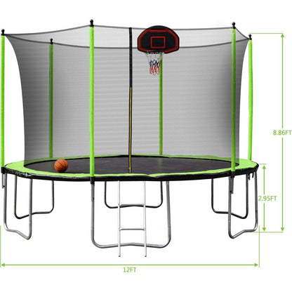 12ft green trampoline 2023