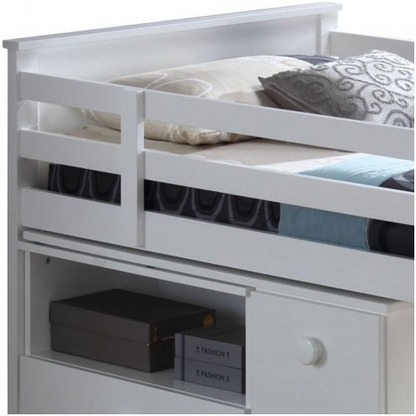 Wyatt Loft Bed & Storage in White