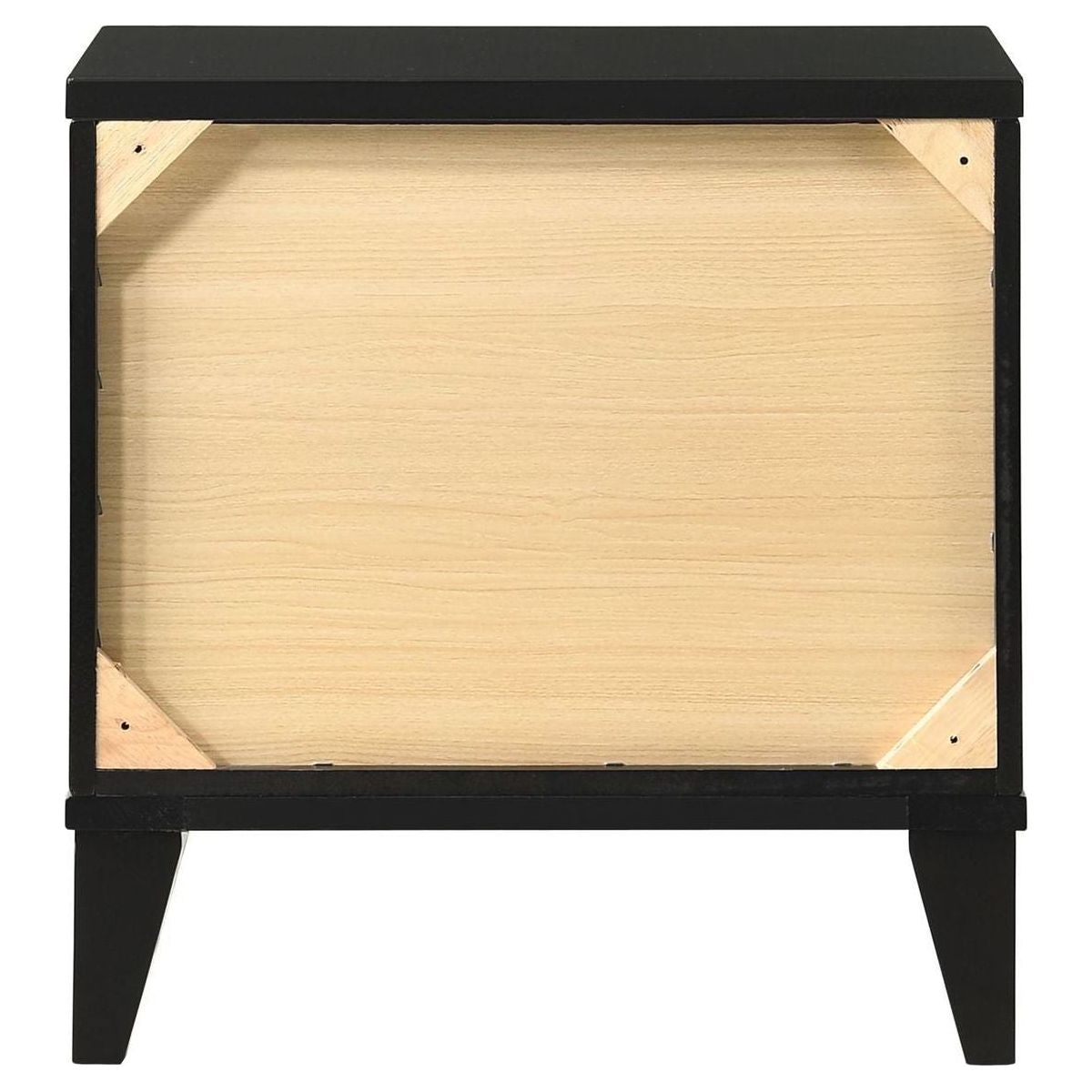 Chelsie Nightstand Black Finish