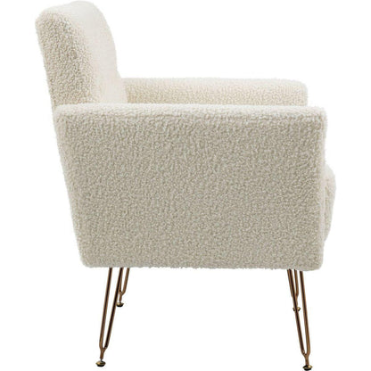 Accent Chair, leisure single sofa with Rose Golden feet