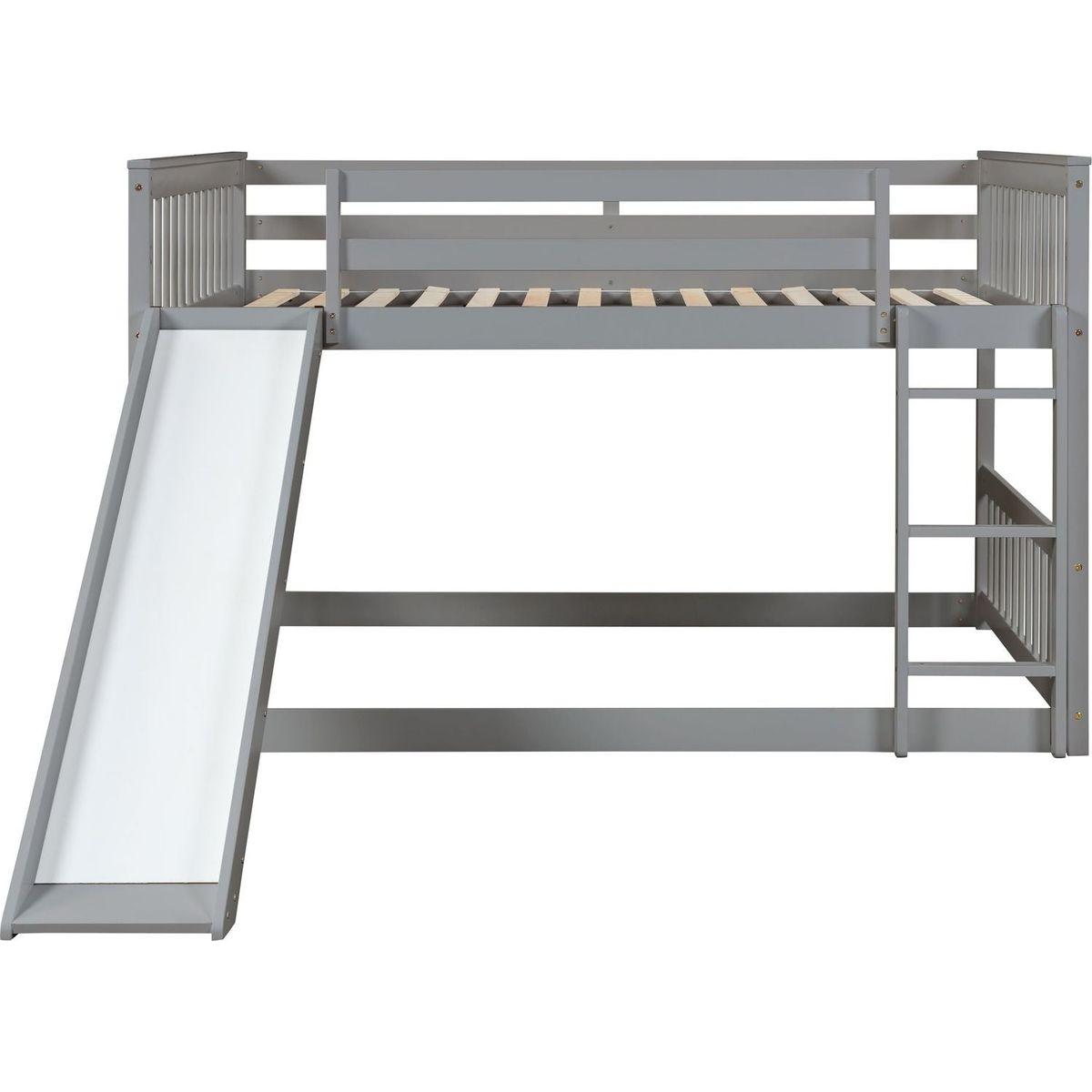 Full over Full bunk bed with Slide