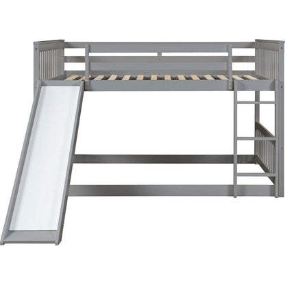 Full over Full bunk bed with Slide