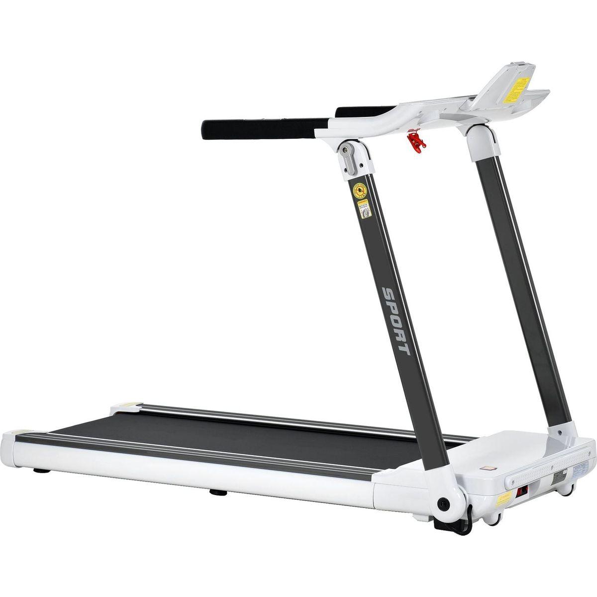 Portable Compact Treadmill;Electric Motorized 3.5HP;14KM/H;Medium Running Machine Motorised Gym 330lbs;Foldable for Home Gym Fitness Workout Jogging Walking;Bluetooth Speaker APP FITIME