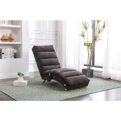 Linen Chaise Lounge Indoor Chair, Modern Long Lounger for Office or Living Room