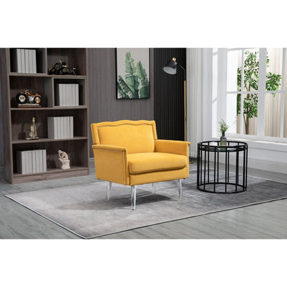 Accent Chair, Living Room Chair / leisure single sofa with acrylic feet