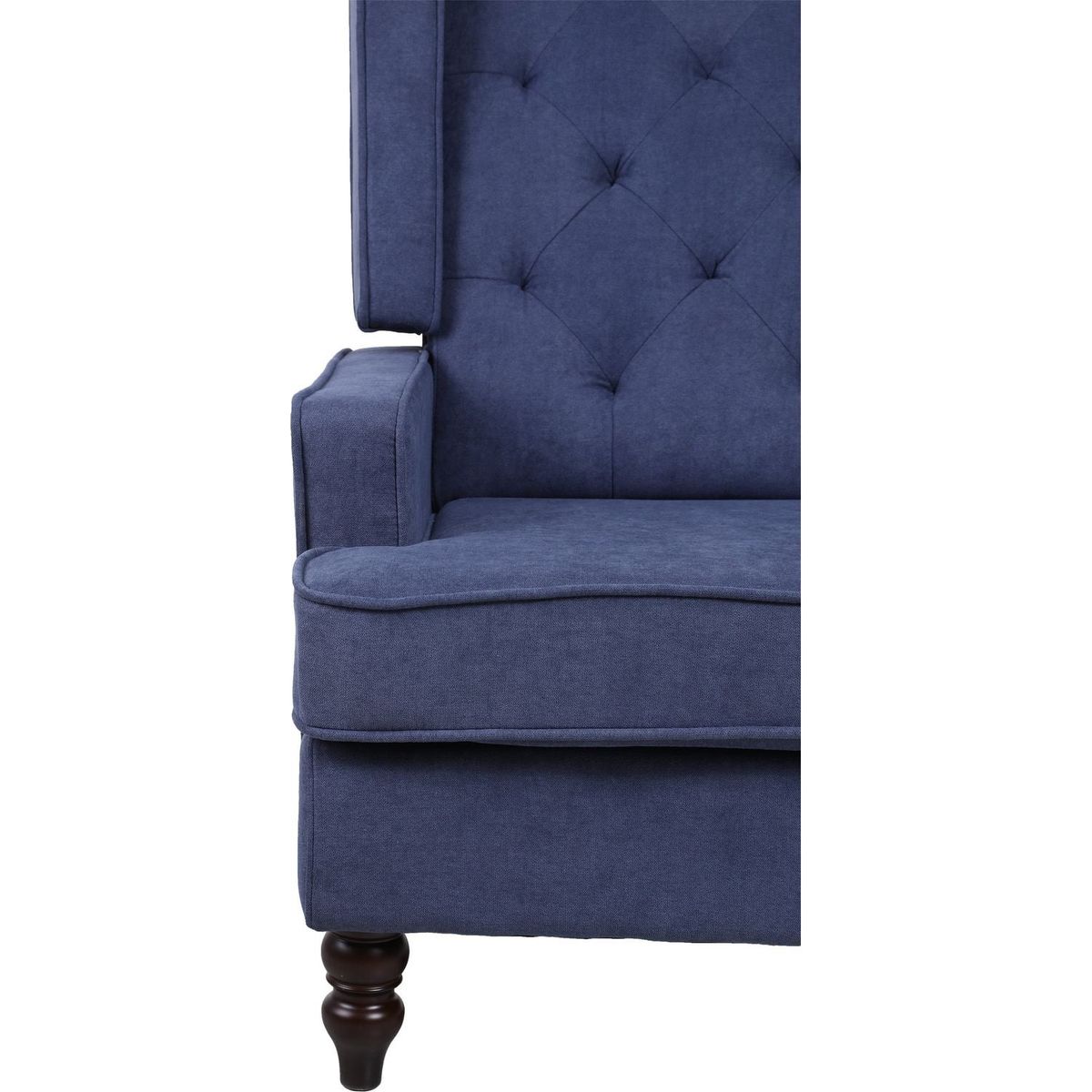 living room Comfortable rocking chair accent chair Navy fabric