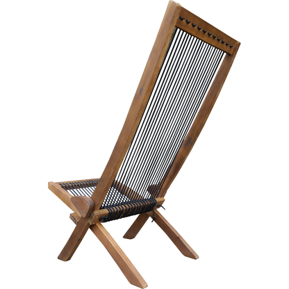 folding roping wood chair