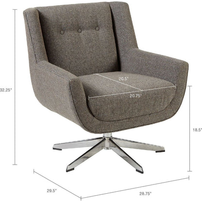 Nina Swivel Lounge Chair, Star Based Swivel