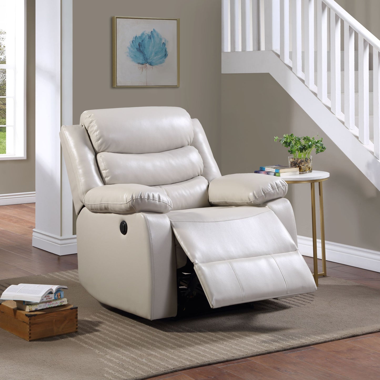 Eilbra Power Recliner, Beige PU