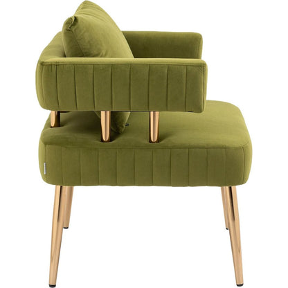 Accent Chair, leisure single chair with Golden feet