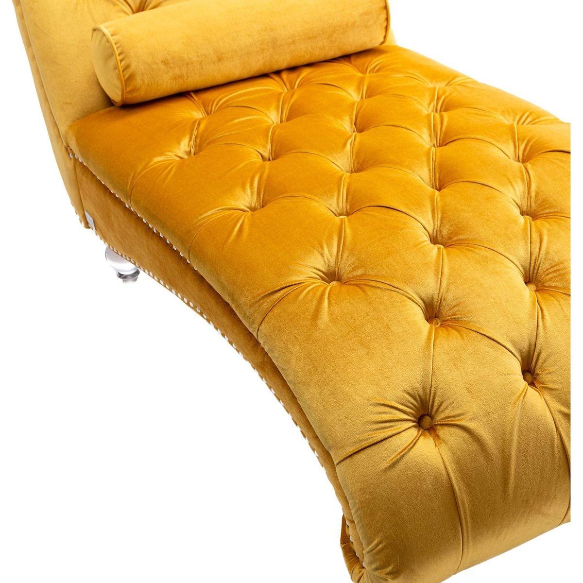 Leisure concubine sofa with acrylic feet