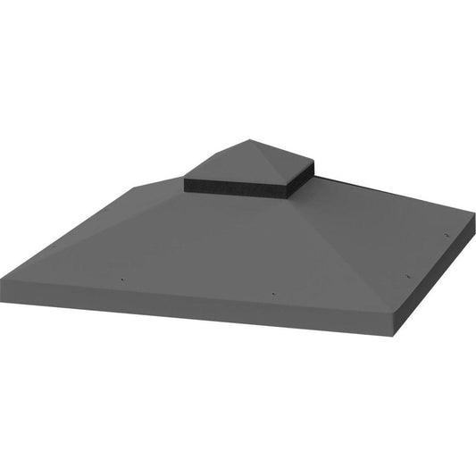 10x10 Ft Outdoor Patio Gazebo Replacement Canopy, Double Tiered Gazebo Tent Roof Top Cover Only (Frame Not Include) - Streamdale Furniture