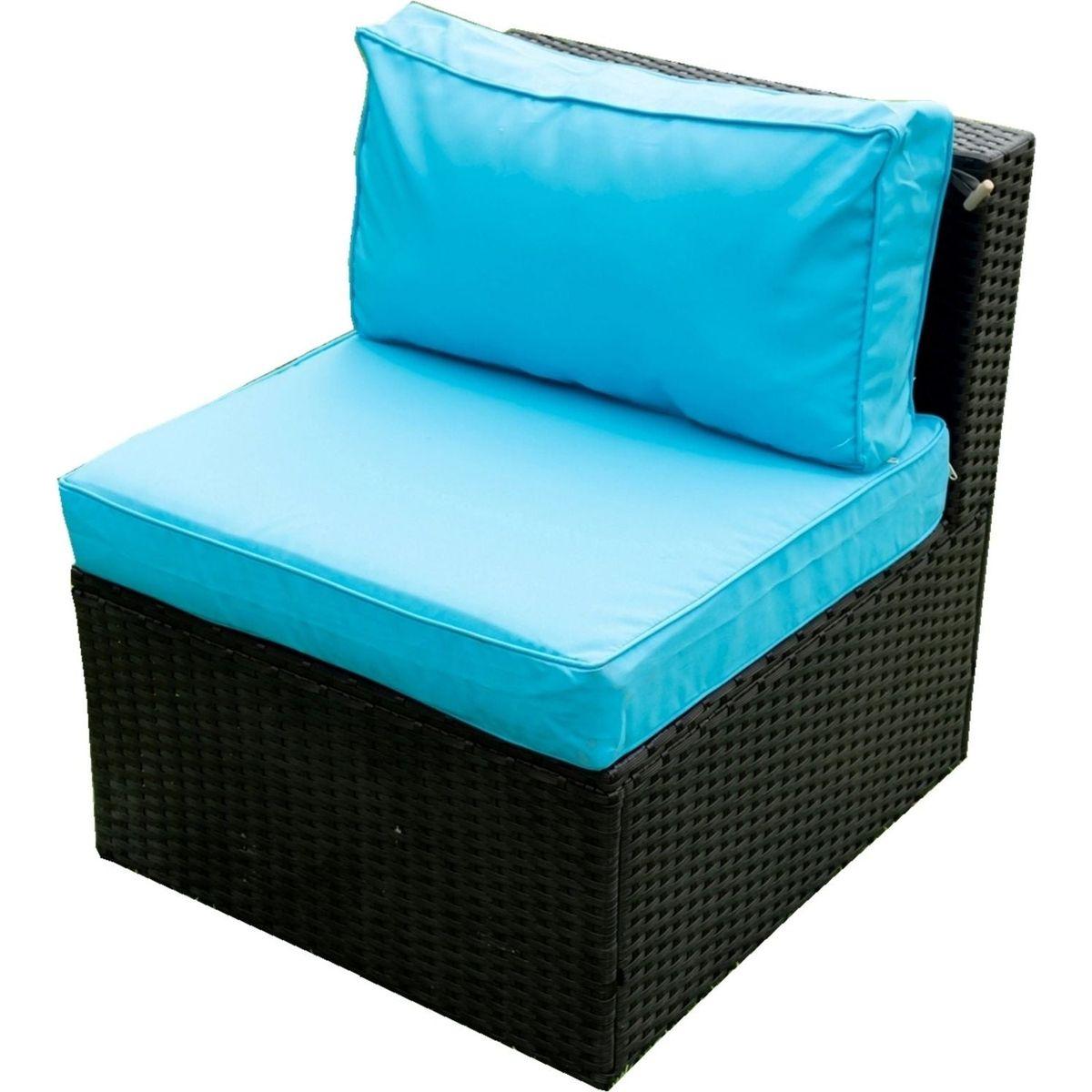 5 Pieces PE Rattan sectional Outdoor Furniture Cushioned U Sofa set with 2 Pillow