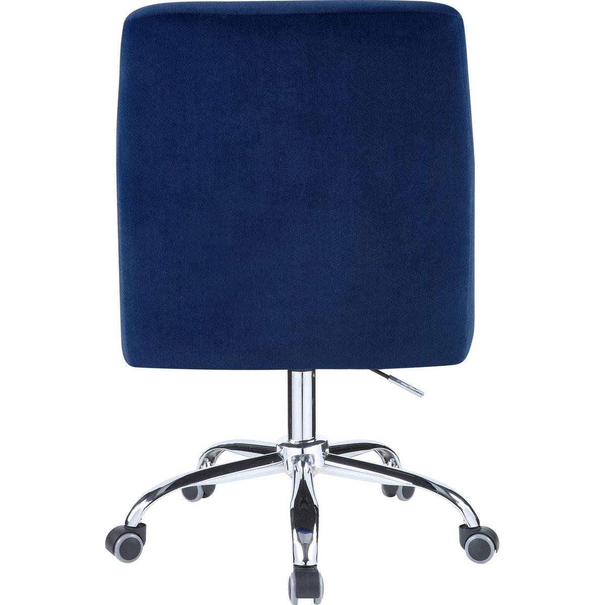 Trenerry Office Chair in Blue Velvet & Chrome Finish