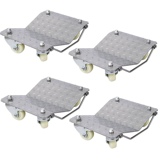 Car Dolly, Heavy Duty Wheel Dolly, 4 Tire Wheel Dolly Car Stakes 6000lbs Capacity - Streamdale Furniture