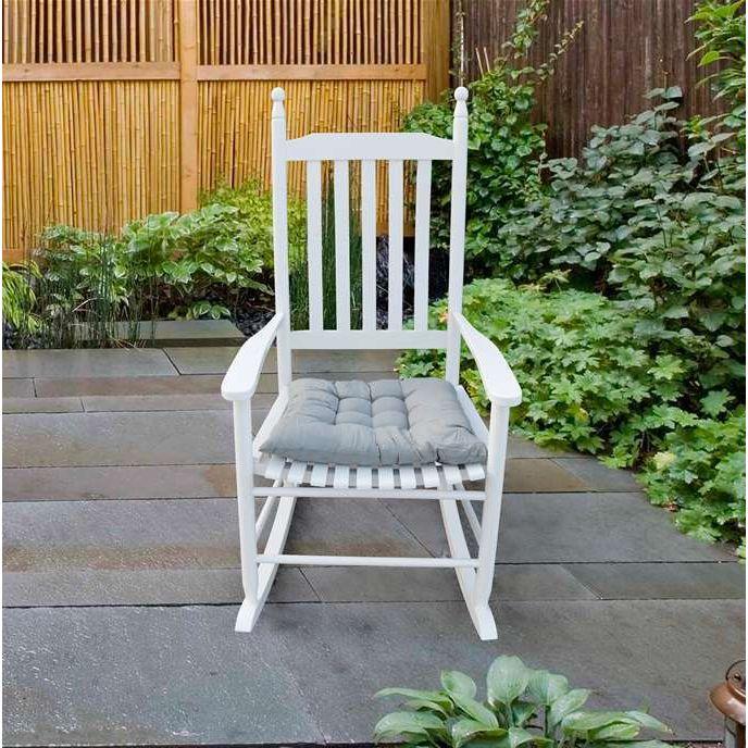 wooden porch rocker chair WHITE