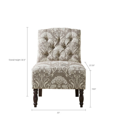 Lola Tufted Armless Chair