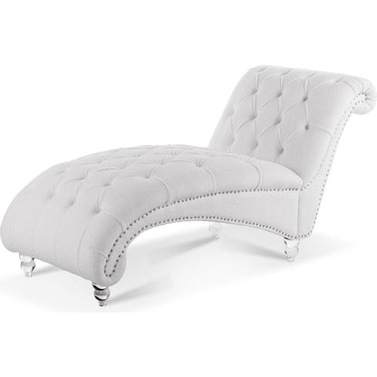 Tufted Armless Chaise Lounge