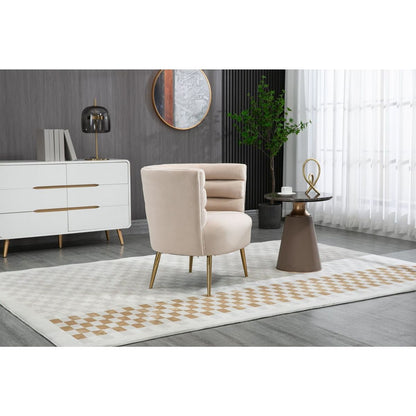 Accent Chair, leisure single chair with Golden feet