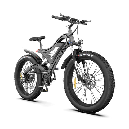 26" 750W Electric Bike Fat Tire 48V 15AH Removable Lithium Battery for Adults